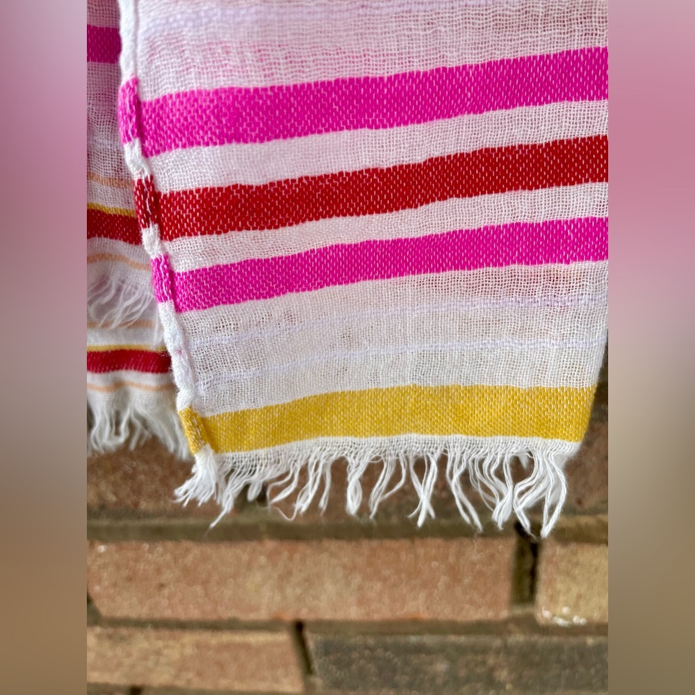 Colorful Striped Spring Scarf - Picture 4 of 6